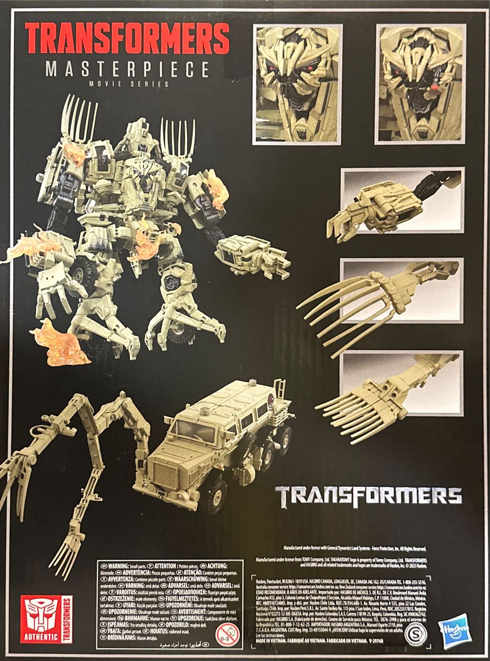Transformers Masterpiece: Bonecrusher - Takara Tomy (Decepticon (Movie)) action figure collectible [Barcode 5010996165541] - Main Image 2