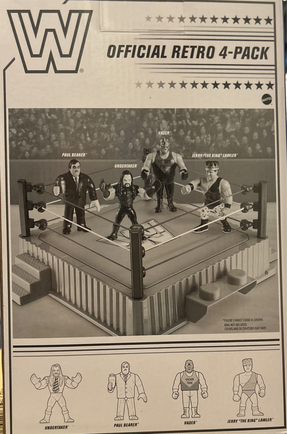 WWE Retro 4 Pack Bundle - Mattel (WWE) (WWE Mattel Retro Series) action figure collectible [Barcode 194735124381] - Main Image 3