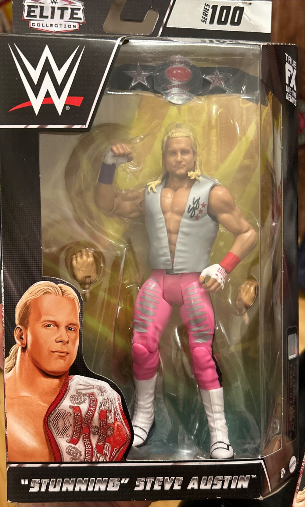 “Stunning” Steve Austin - Mattel (WWE) action figure collectible [Barcode 194735105106] - Main Image 1