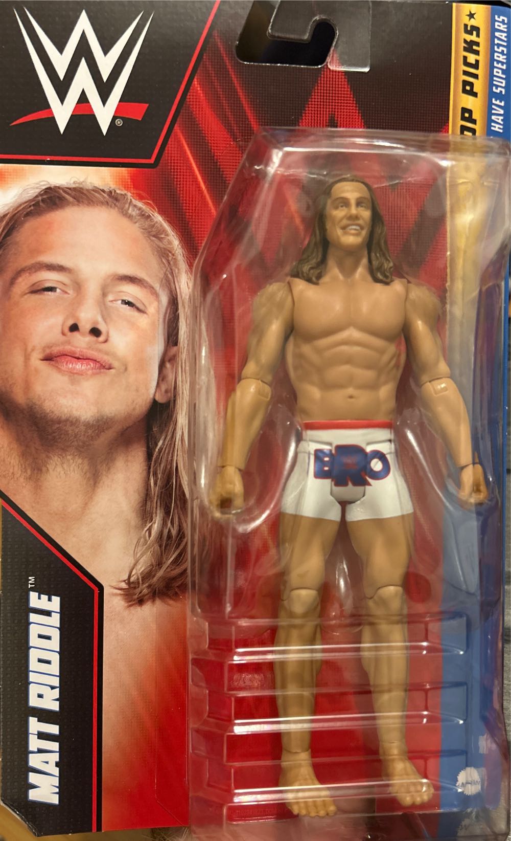 Matt Riddle - Mattel (WWE) (WWE Top Picks) action figure collectible [Barcode 194735105960] - Main Image 2