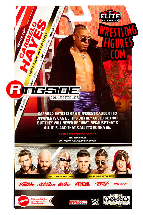 Carmelo Hayes - Mattel (WWE Elite Series 105) action figure collectible [Barcode 194735199440] - Main Image 2