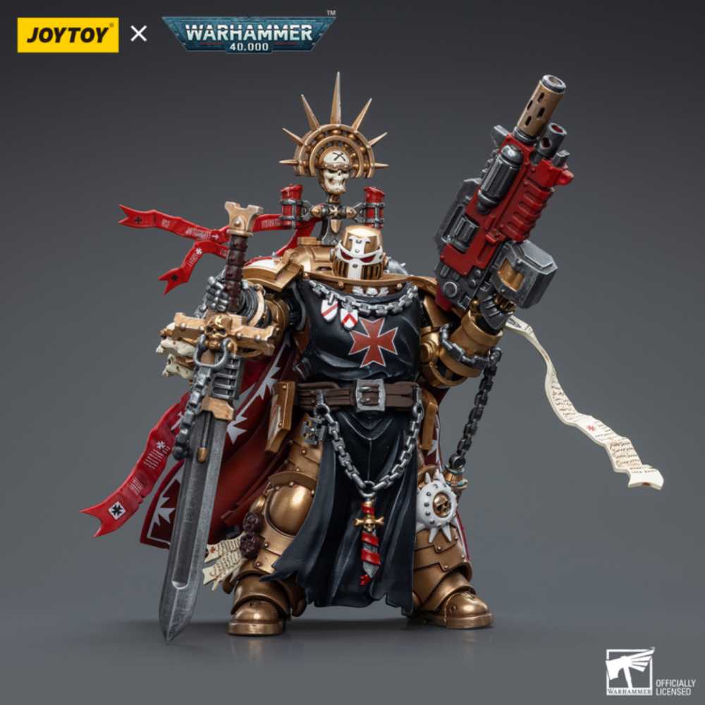 Joytoy Warhammer 40k : Black Templars High Marshal Helbrecht  action figure collectible [Barcode 6973130376540] - Main Image 2