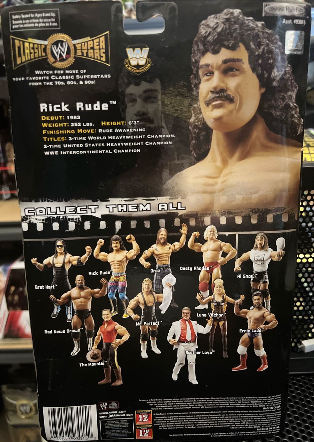 Rick Rude - Jakks Pacific (Classic Superstars) action figure collectible [Barcode 039897930152] - Main Image 2