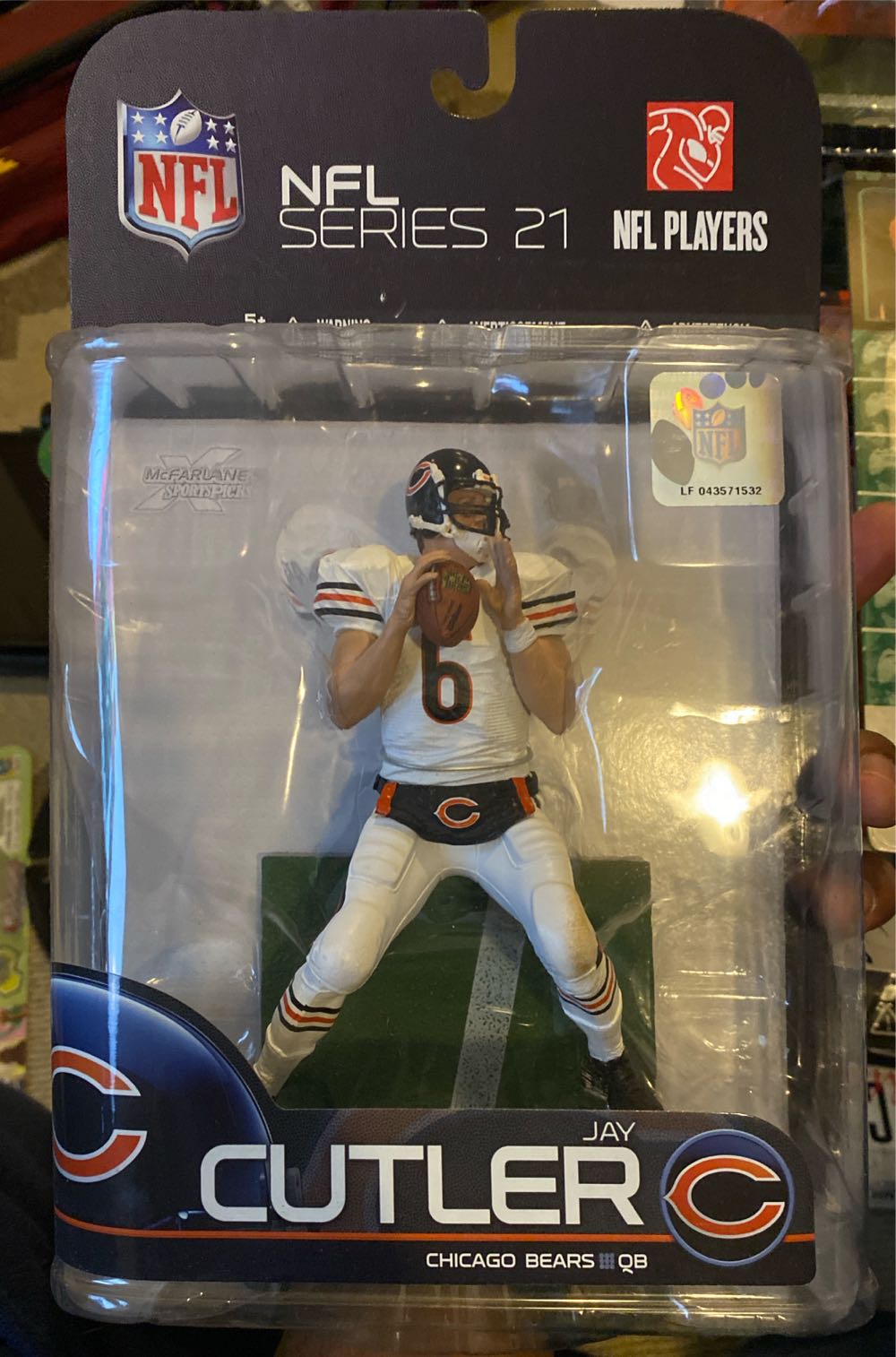 Mcfarlane Sports Picks Jay Cutler Nfl Bears Figure Series 21. Rare !!!  action figure collectible [Barcode 787926932751] - Main Image 2