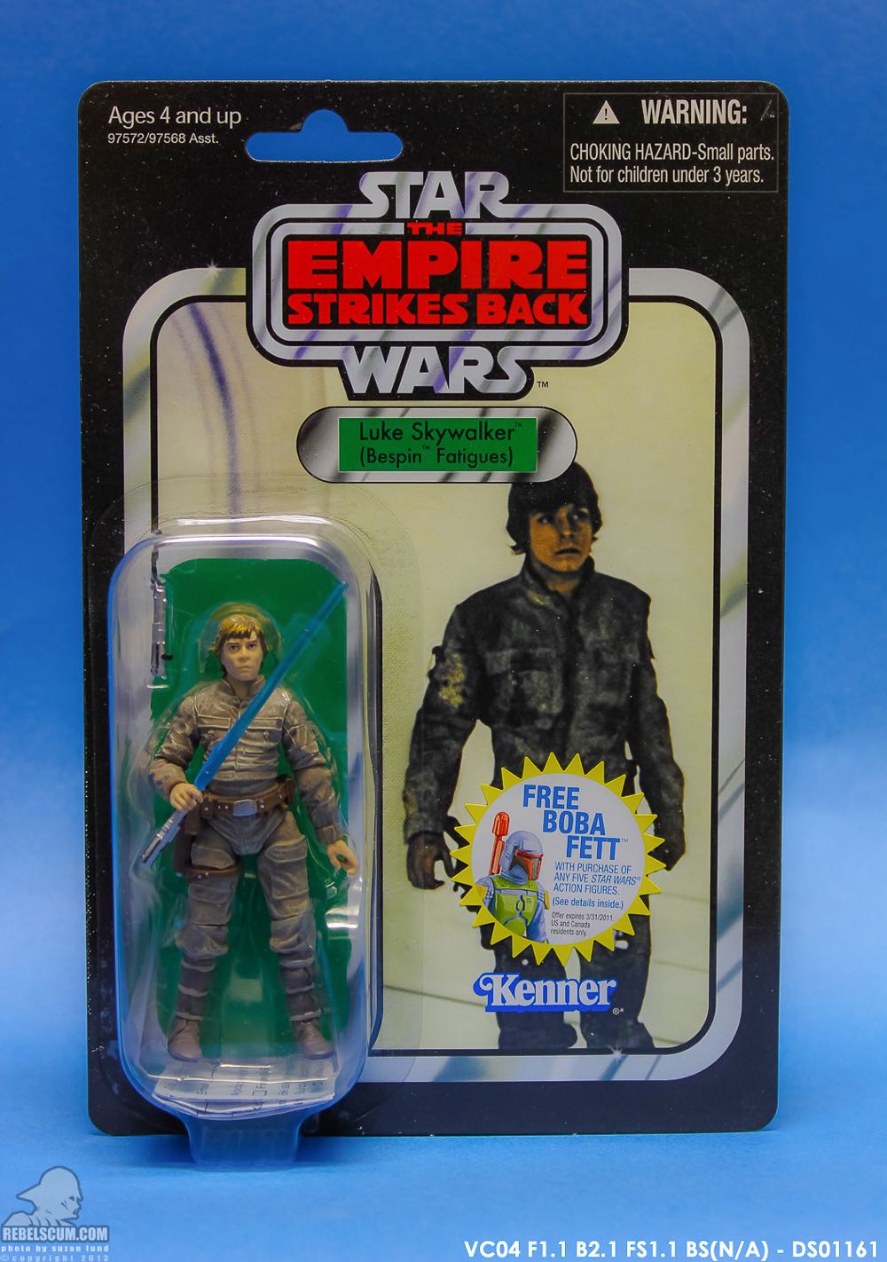 Star Wars: Luke Skywalker Bespin Fatigues) (VC04) - Kenner/Hasbro (Star Wars: The Vintage Collection: The Empire Strikes Back) action figure collectible - Main Image 2