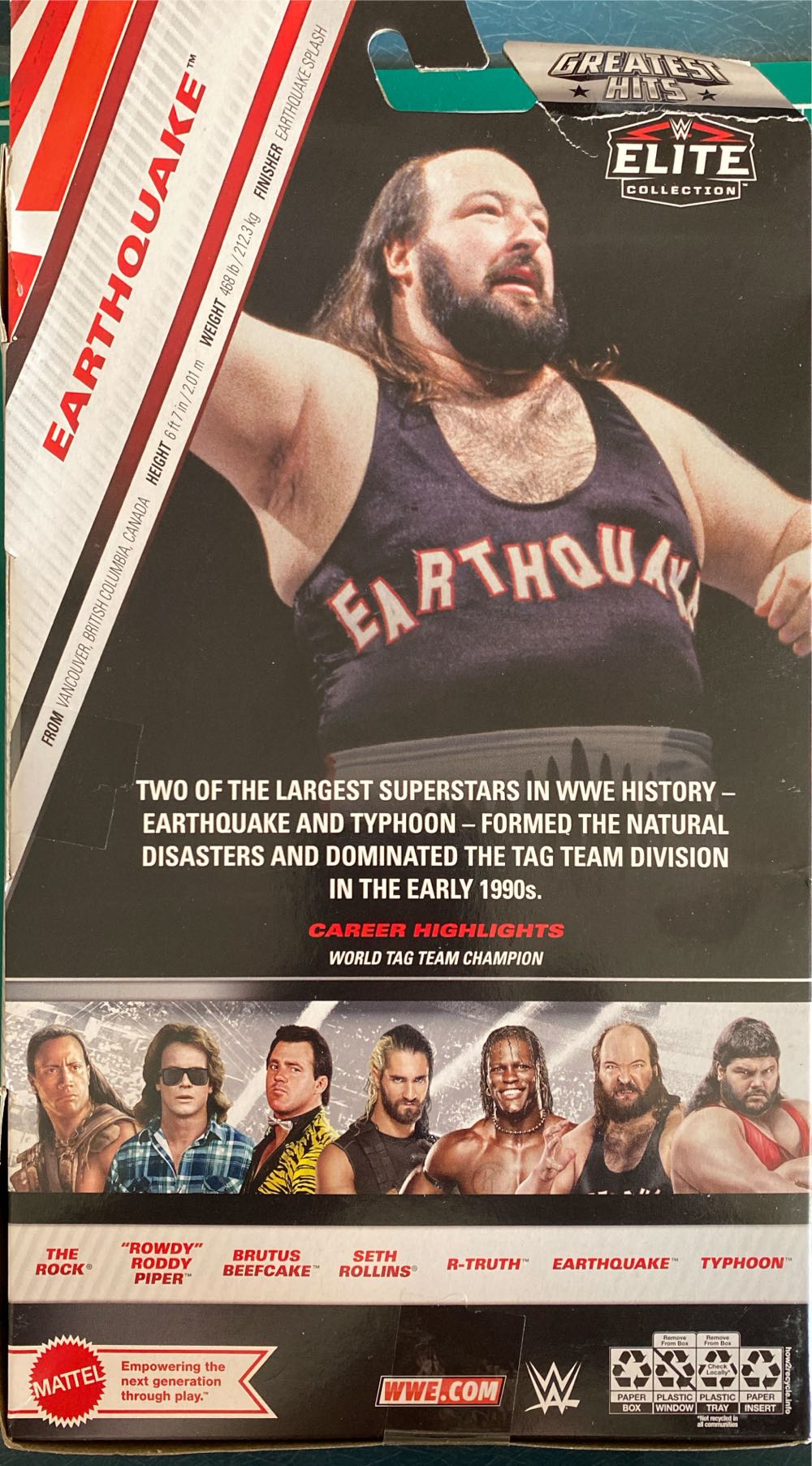 WWE Earthquake - Mattel (WWE) action figure collectible [Barcode 194735210572] - Main Image 2
