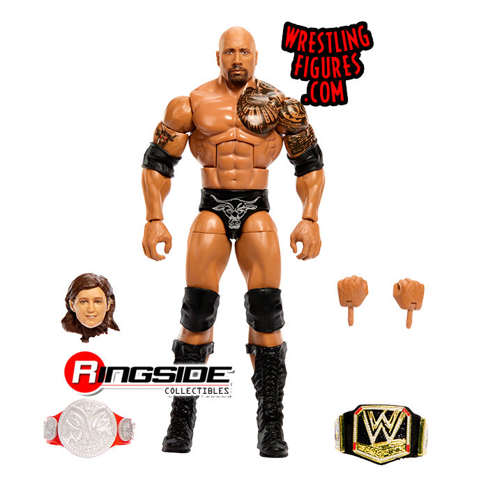WWE The Rock - Mattel (WWE Elite WrestleMania 40) action figure collectible [Barcode 194735205158] - Main Image 3