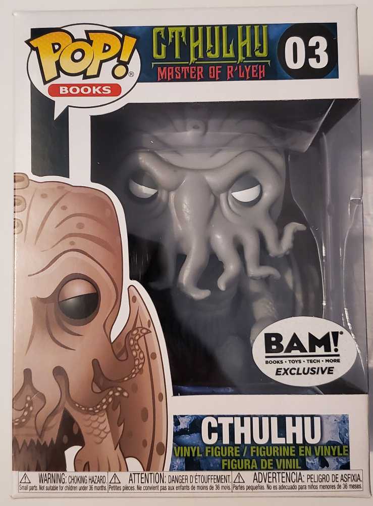 03 Cthulhu (B&W) - Cthulu: Master of R’lyeh - Funko (Funko Pop! Books) action figure collectible [Barcode 889698430050] - Main Image 2
