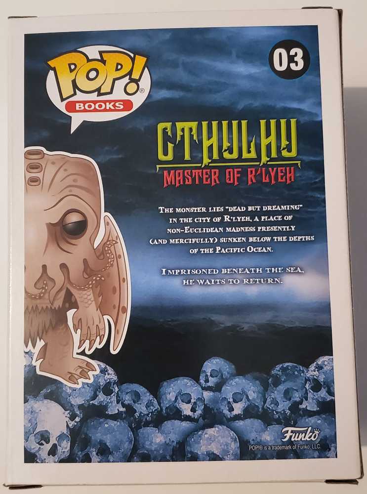 03 Cthulhu (B&W) - Cthulu: Master of R’lyeh - Funko (Funko Pop! Books) action figure collectible [Barcode 889698430050] - Main Image 4