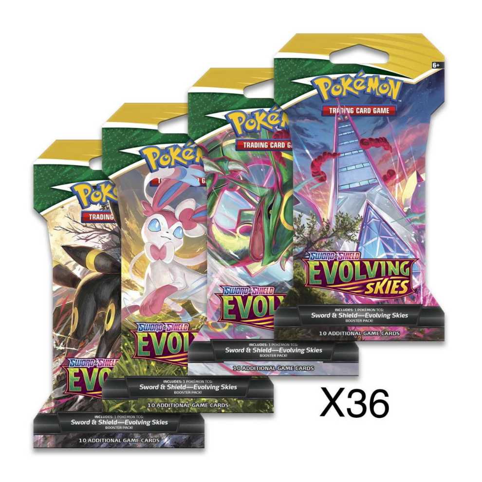 Pokemon Tcg: Sword & Shield Evolving Skies Sleeved Booster Pack  action figure collectible [Barcode 820650808784] - Main Image 2