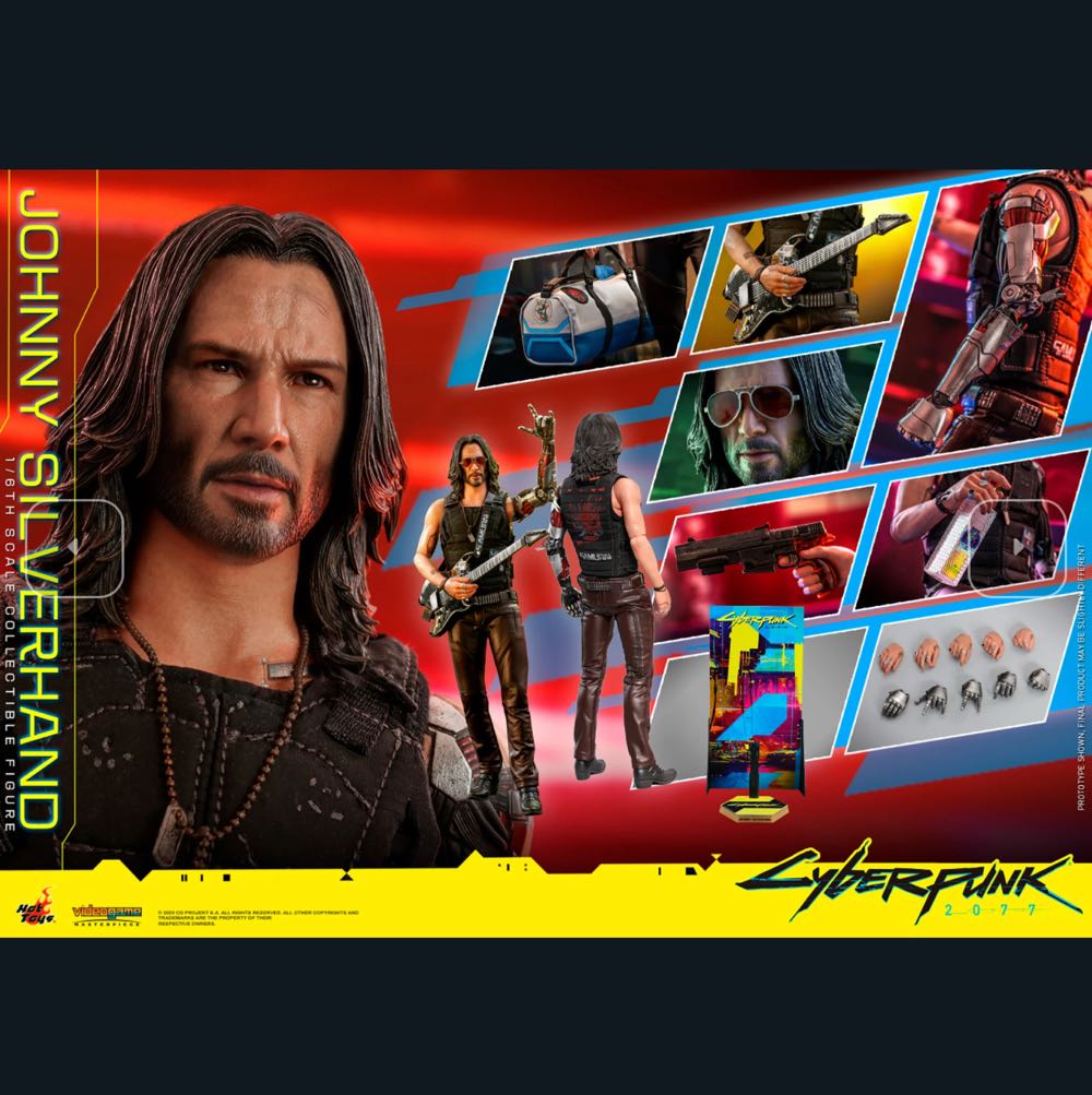 Cyberpunk 2077 Hot Toys Johnny Silverhand VGM47 - Hot Toys / Side Show (Cyberpunk 2077) action figure collectible [Barcode 4895228607140] - Main Image 3