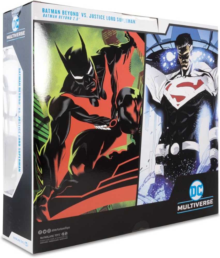 Mcfarlane Toys DC Multiverse Batman Beyond  Vs Justice Lord Superman   action figure collectible - Main Image 2