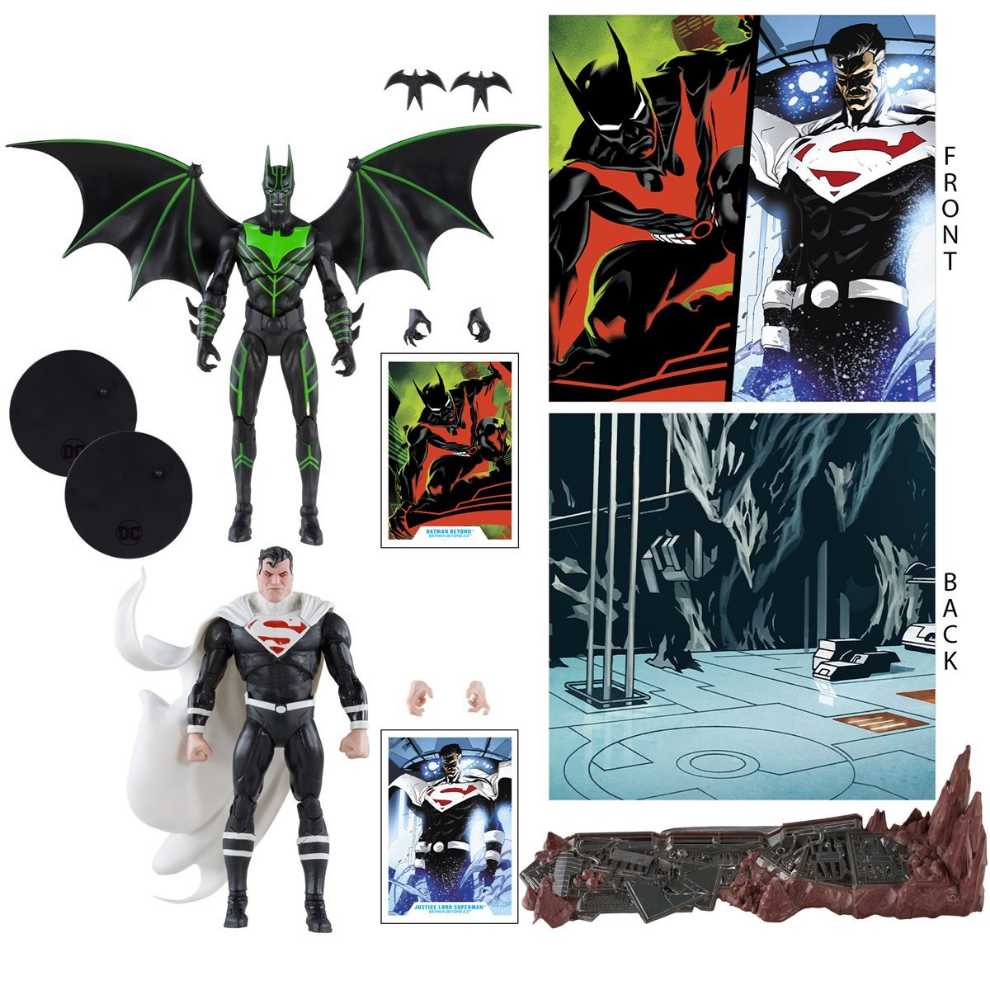 Mcfarlane Toys DC Multiverse Batman Beyond  Vs Justice Lord Superman   action figure collectible - Main Image 3