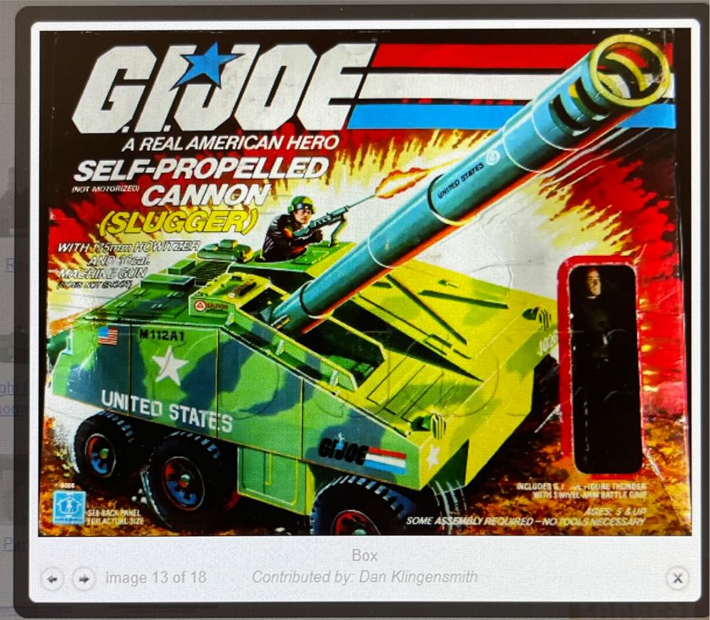 G.I. Joe: Slugger Self-propelled Cannon - Hasbro (G.I. Joe - A Real American Hero) action figure collectible [Barcode 038976060568] - Main Image 2