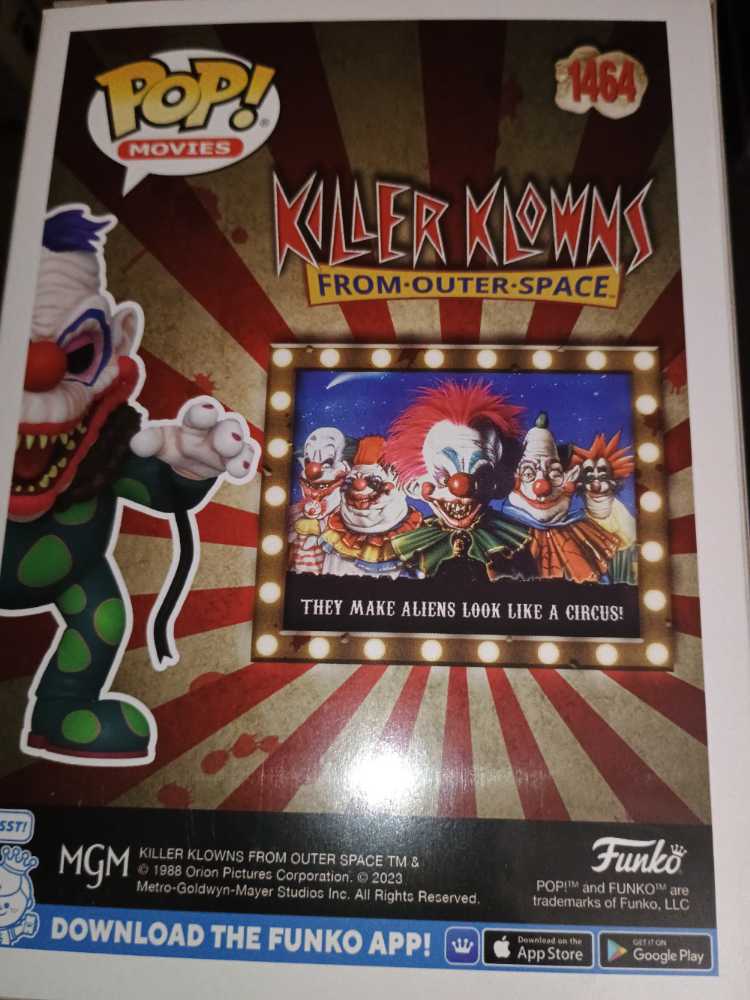 Killer Klowns From Outer Space: Jojo With Strings #1464 - Funko (Killer Klowns from Outer Space) action figure collectible [Barcode 889698747158] - Main Image 2
