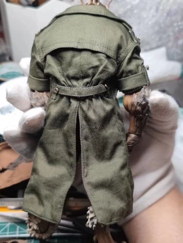 bestlee studio - Werewolf Army Green Trench Coat/Pants Accessory Set for Maestro Union Furay Planet Veteran William 1/12 Action Figure - bestlee studio (Maestro Union - Furay Planet - Veteran William) action figure collectible - Main Image 2
