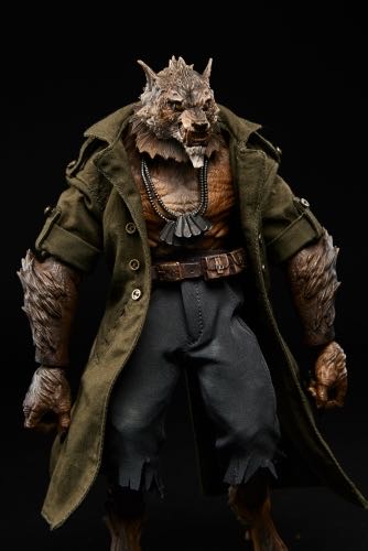 bestlee studio - Werewolf Army Green Trench Coat/Pants Accessory Set for Maestro Union Furay Planet Veteran William 1/12 Action Figure - bestlee studio (Maestro Union - Furay Planet - Veteran William) action figure collectible - Main Image 3