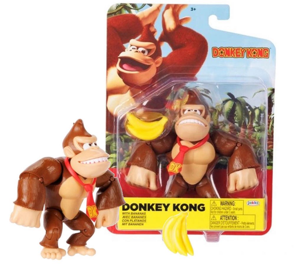 World of Nintendo: Donkey Kong - Jakks Pacific (Donkey Kong) action figure collectible - Main Image 2