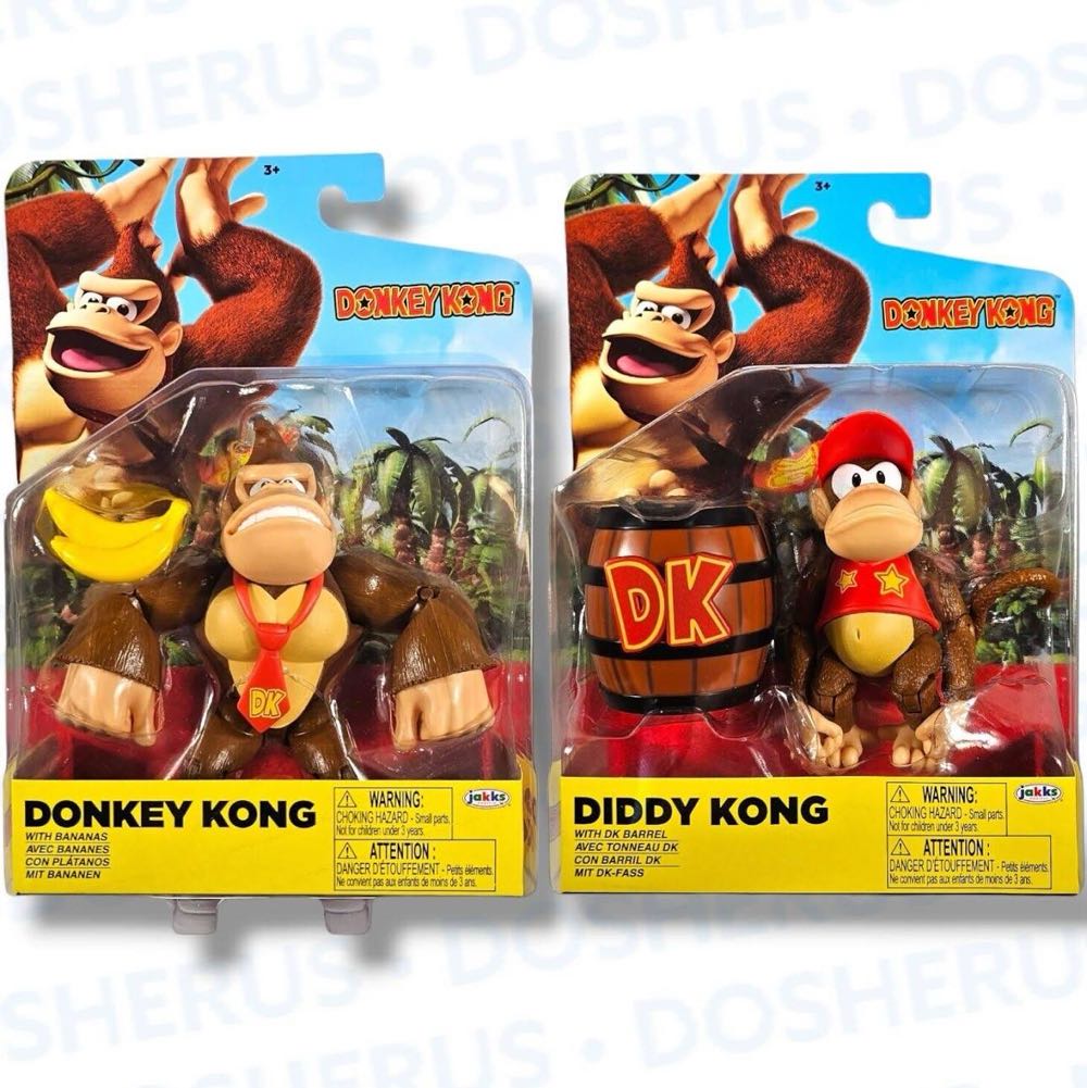 World of Nintendo: Donkey Kong - Jakks Pacific (Donkey Kong) action figure collectible - Main Image 3
