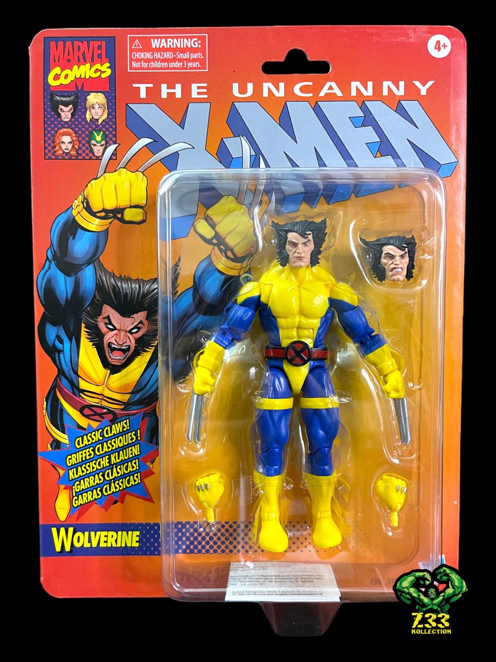 Marvel Legends (2011-????) (Retro03x12) Wolverine - Hasbro (Marvel Legends Retro X-Men) action figure collectible - Main Image 3