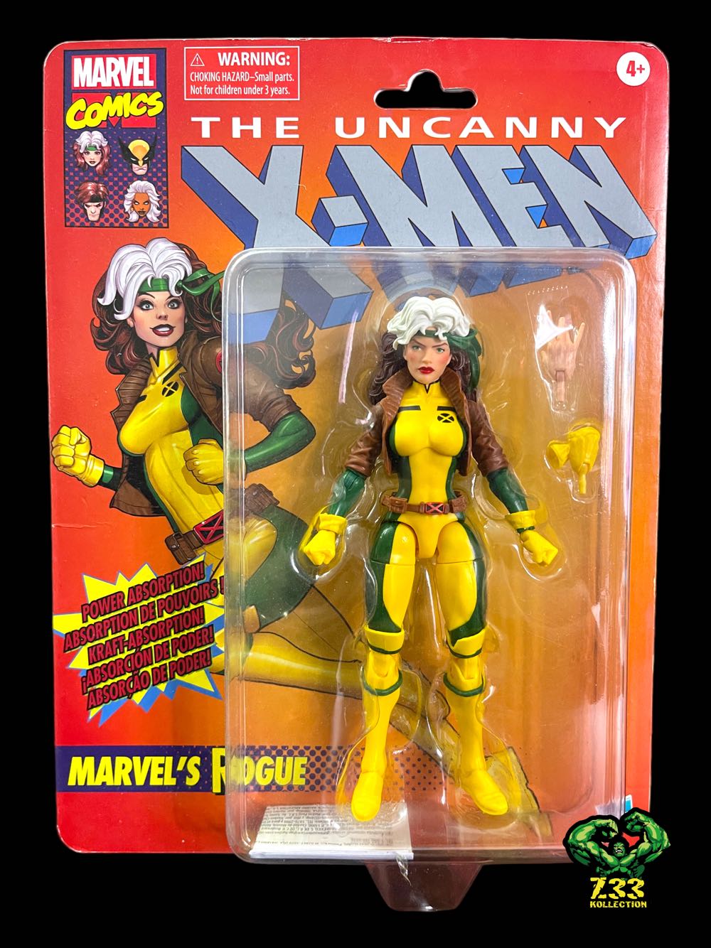 Marvel Legends (2011-????) (Retro03x15) Rogue - Hasbro (Marvel Legends Retro X-Men) action figure collectible - Main Image 3
