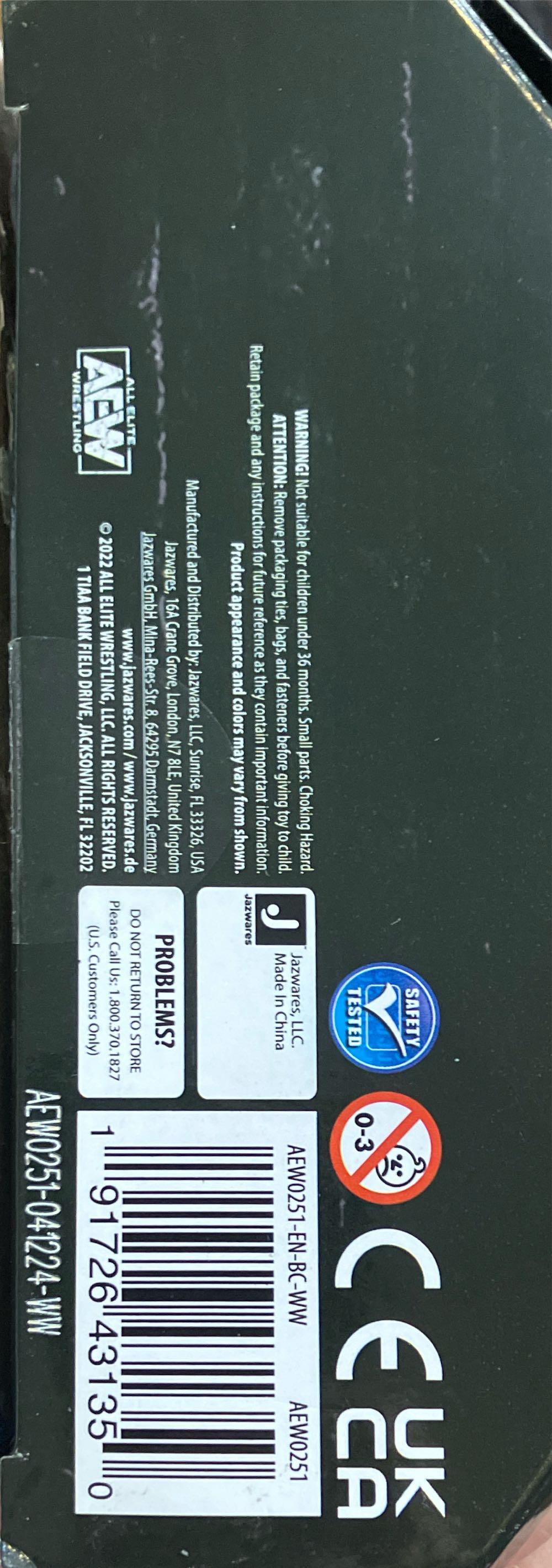 Sammy Guevara - City - Civilians (Thug) action figure collectible [Barcode 191726431350] - Main Image 4