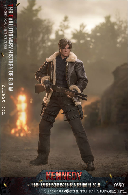 Patriot Studio - Biochemical Universe Series - (Leon) Kennedy The Virus Buster From U.S.A. 6” Deluxe Action Figure - Patriot Studio (Biochemical Universe Series (Resident Evil)) action figure collectible - Main Image 2