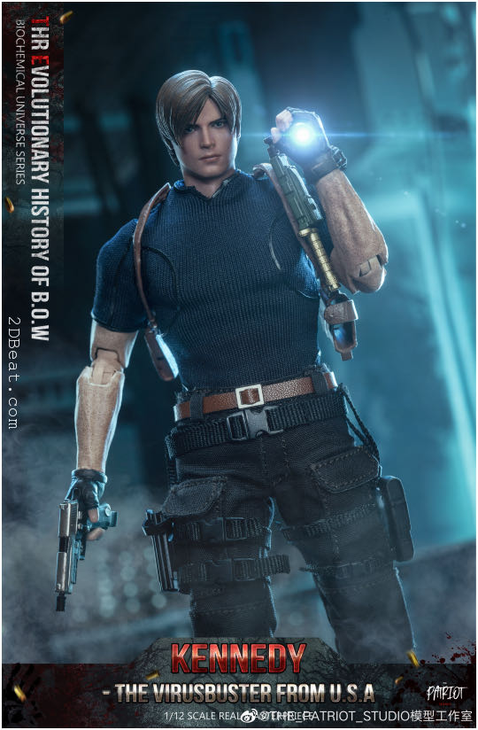 Patriot Studio - Biochemical Universe Series - (Leon) Kennedy The Virus Buster From U.S.A. 6” Deluxe Action Figure - Patriot Studio (Biochemical Universe Series (Resident Evil)) action figure collectible - Main Image 3