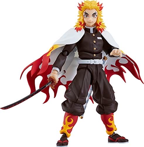 Max Factory Demon Slayer: Kimetsu No Yaiba: Kyojuro Rengoku Figma Action Figure Multicolor  action figure collectible [Barcode 4545784068038] - Main Image 1