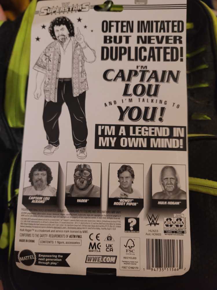 WWE Superstars Captain Lou Albano  action figure collectible - Main Image 2