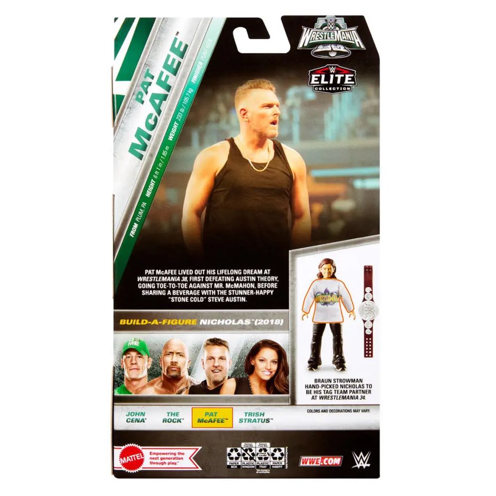 WWE Elite Pat McAfee - Mattel (WWE Elite WrestleMania 40) action figure collectible [Barcode 194735205165] - Main Image 2
