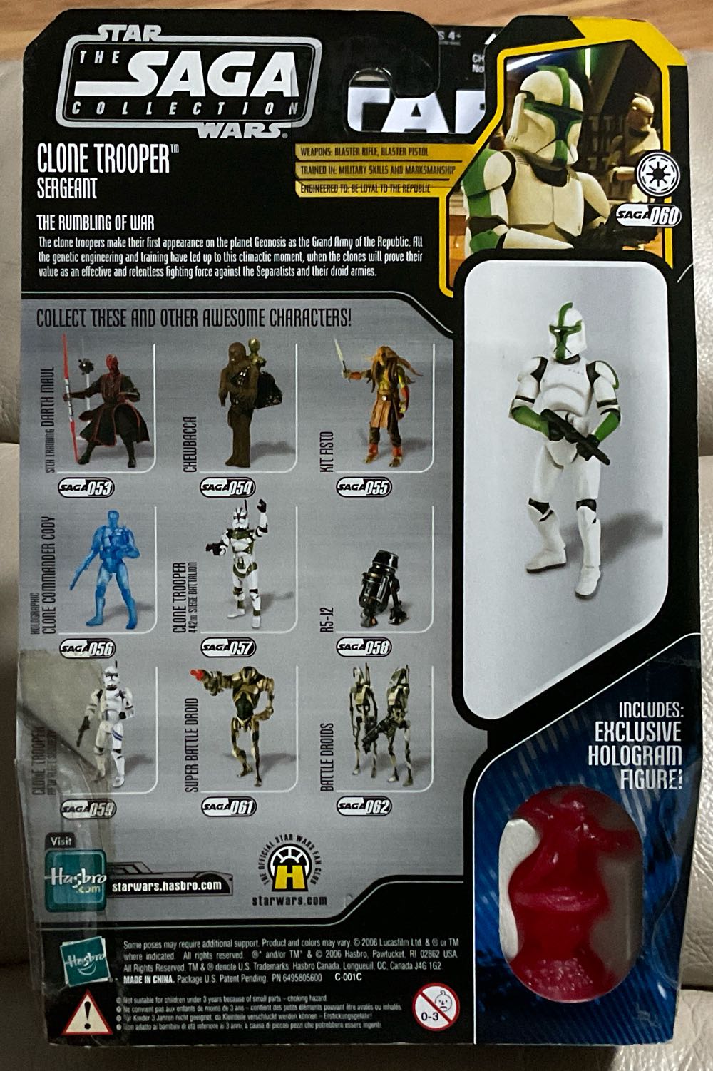 Clone Trooper Sergeant - Star Wars The Saga Collection (Attack of The Clones) - Hasbro (Star Wars) action figure collectible - Main Image 2