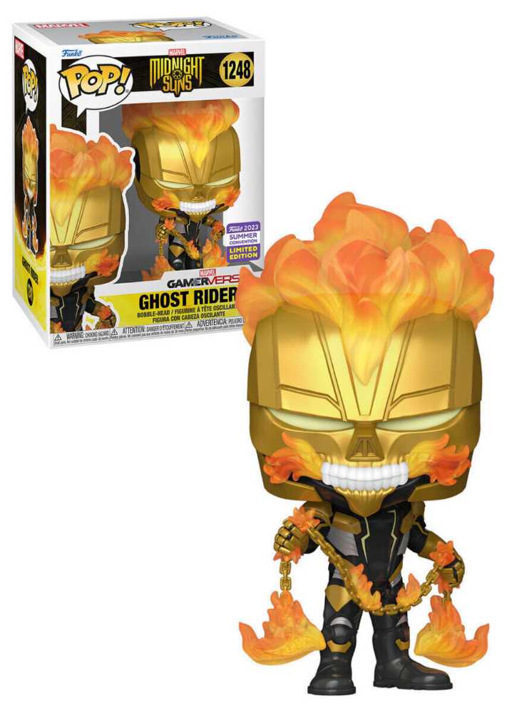 Funko Pop! Midnight Suns Gamer Verse Ghost Rider Limited Edition Vinyl Figure SDCC 2023 Summer Convention  action figure collectible [Barcode 889698714327] - Main Image 4