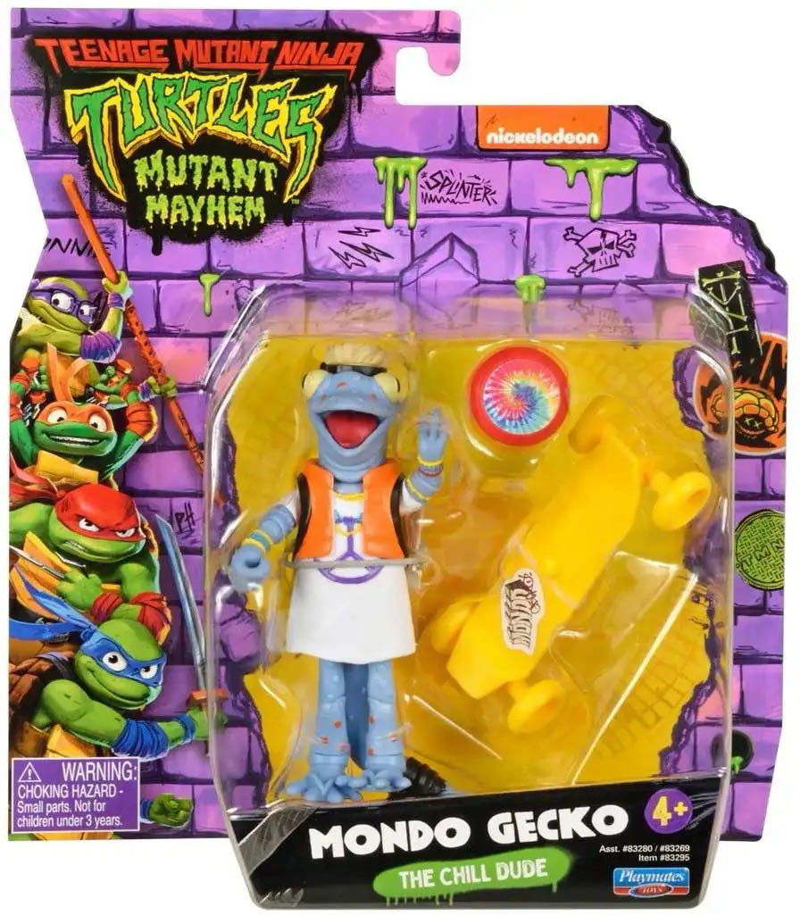 Mutant Mayhem: Mondo Gecko - Playmates Toys (Teenage Mutant Ninja Turtles) action figure collectible - Main Image 2