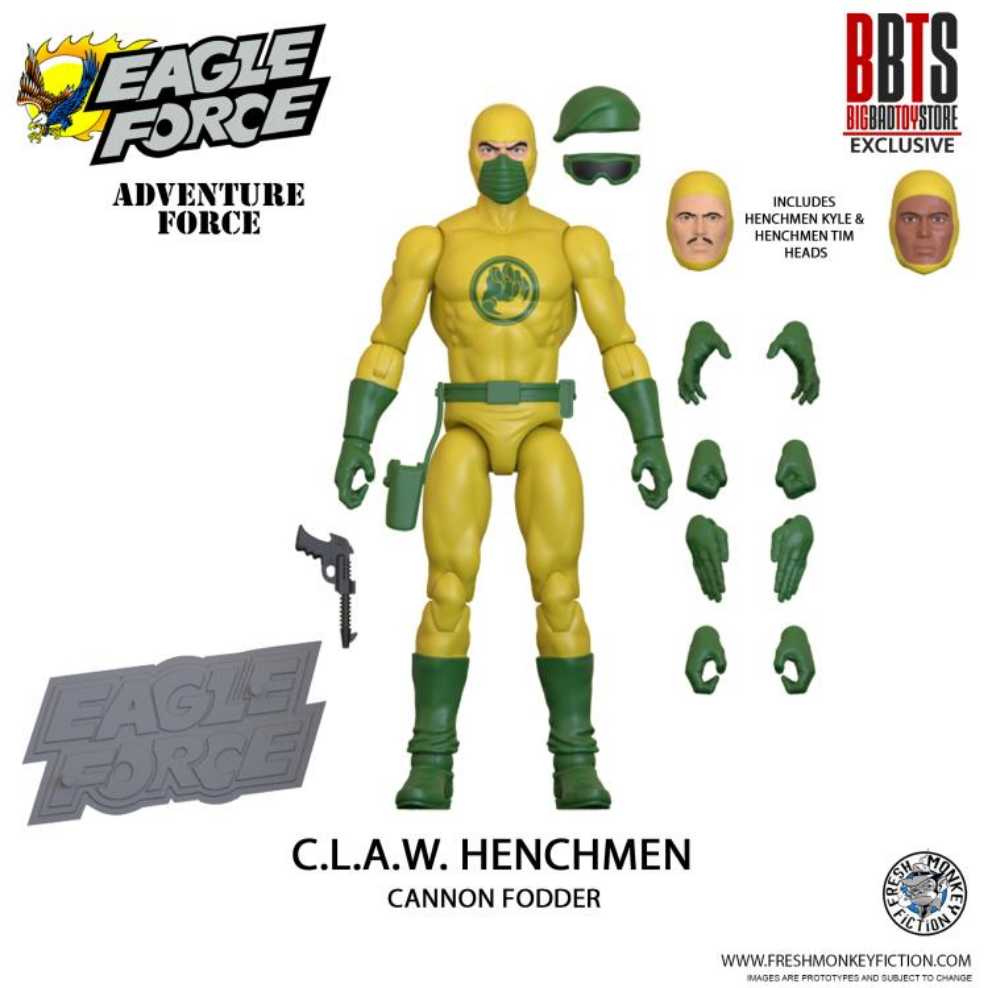 C.L.A.W. Henchmen - Evil Minion  - Fresh Monkey Fiction (Eagle Force) action figure collectible [Barcode 658580014445] - Main Image 2