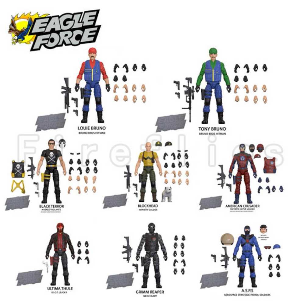 Black Terror - Masked Vigilante - Fresh Monkey Fiction (Eagle Force) action figure collectible [Barcode 658580014568] - Main Image 3