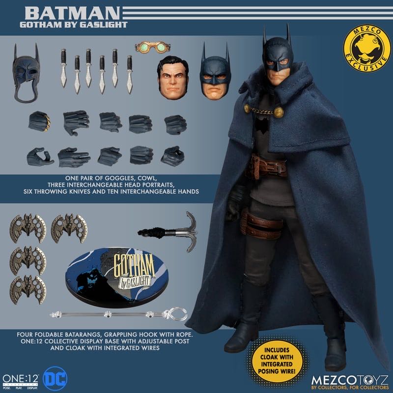 Mezco One:12 Batman (Gotham by Gaslight) - Mezco Toyz (Batman) action figure collectible - Main Image 4