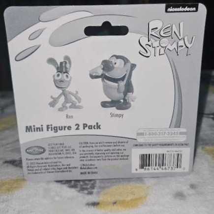 Ren & Stimpy Mini Figure 2-Pack - Just Play (Nickelodeon) action figure collectible [Barcode 886144467370] - Main Image 3