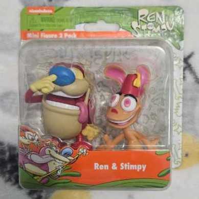 Ren & Stimpy Mini Figure 2-Pack - Just Play (Nickelodeon) action figure collectible [Barcode 886144467370] - Main Image 4