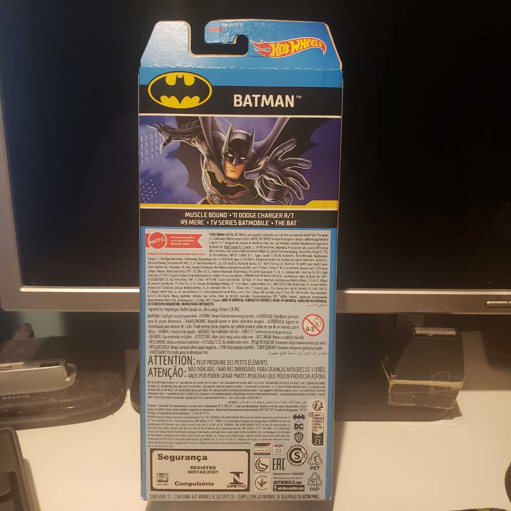Hot Wheels BATMAN CARS/VEHICLES - Mattel action figure collectible [Barcode 194735061099] - Main Image 2