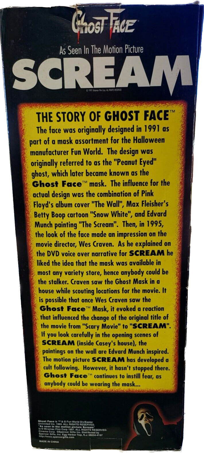 Spencer’s Gifts - Ghostface Talking Doll (Scream) - Spencer’s Gifts (Horror) action figure collectible - Main Image 2