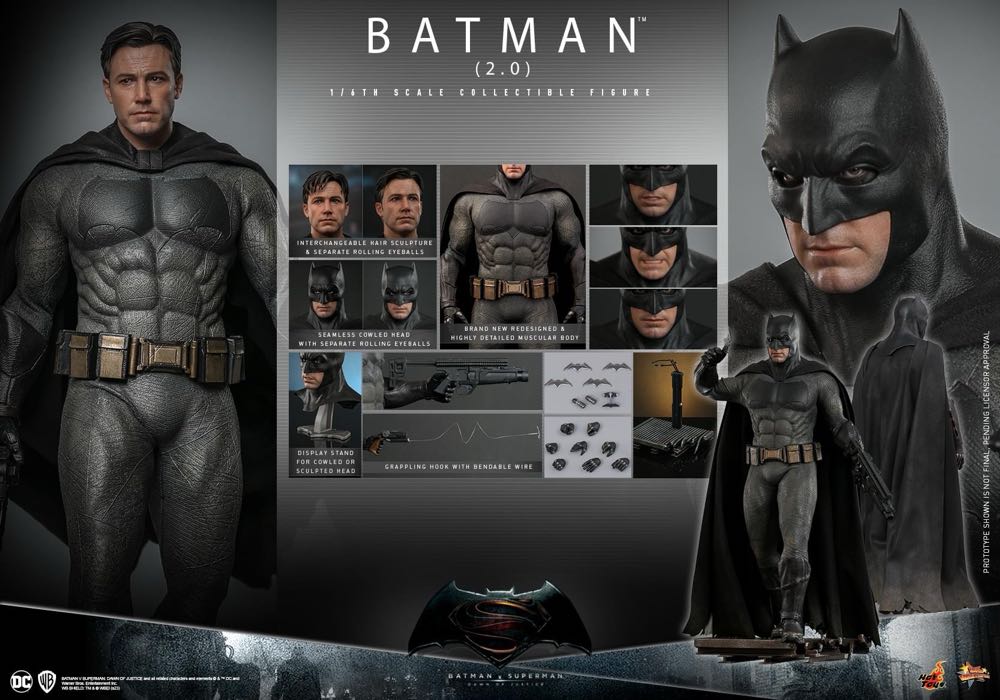 Batman (2.0) - Hot Toys (Batman vs Superman Dawn of justice) action figure collectible - Main Image 4