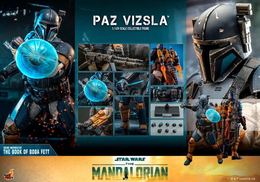 Paz Vizsla - Hot Toys (The Mandalorian) action figure collectible [Barcode 4895228613561] - Main Image 3