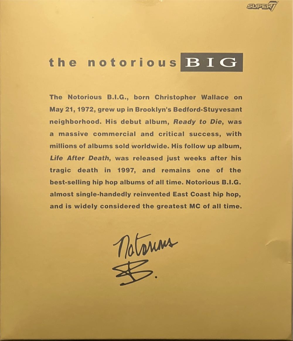 Super7 - The Notorious B.I.G. - Super 7 (Ultimates) action figure collectible [Barcode 840049832176] - Main Image 4