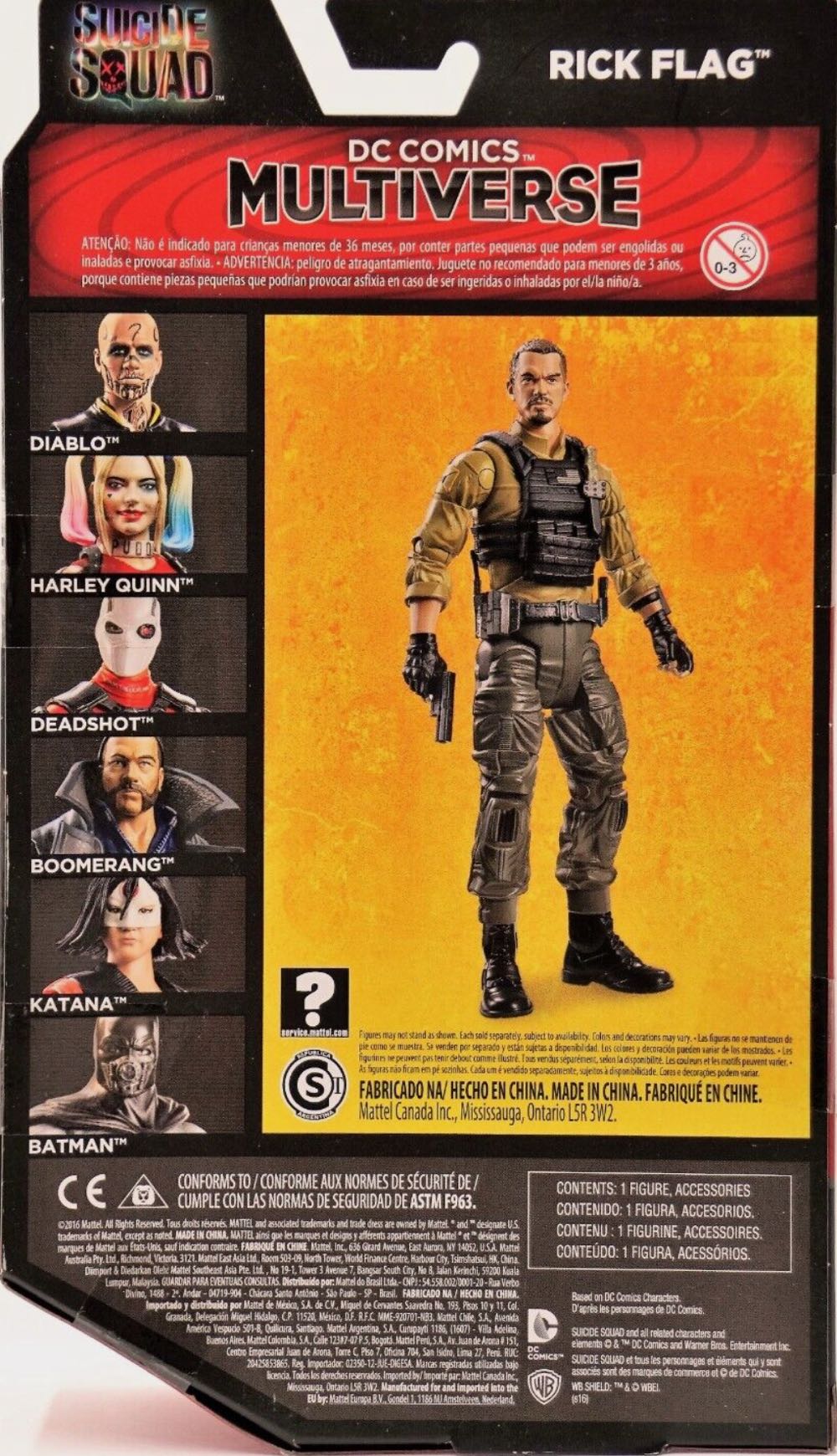 Rick Flag - Mattel - DC Comics (Suicide Squad) action figure collectible - Main Image 2