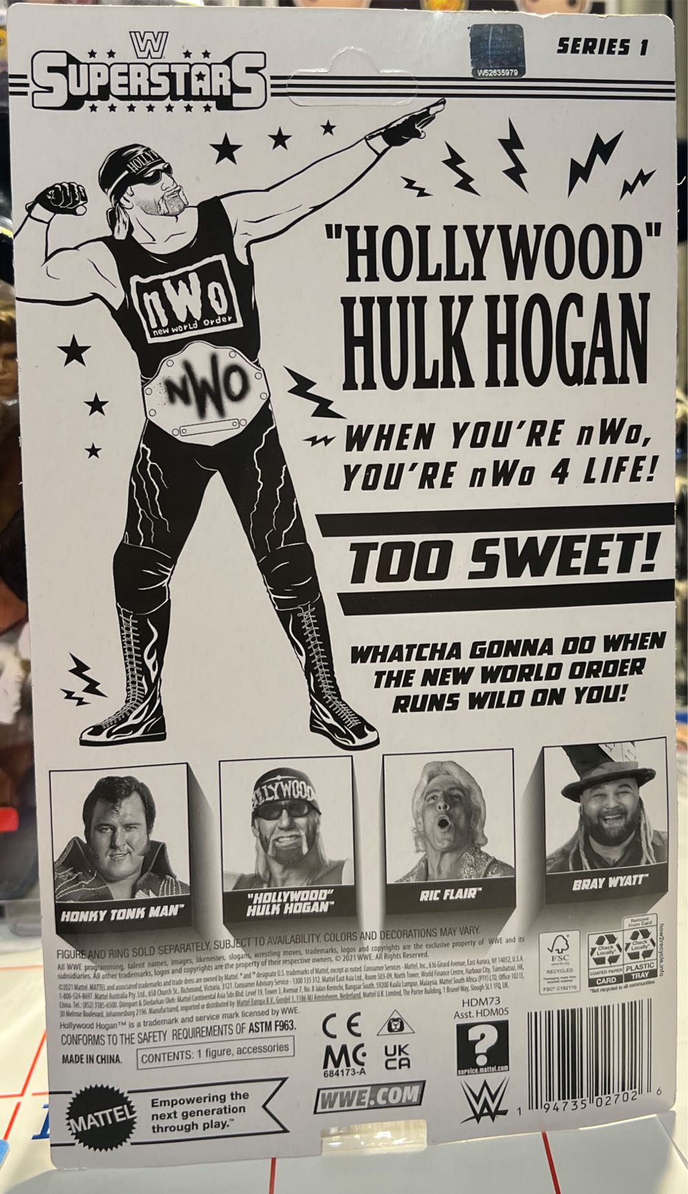 Hulk Hogan - Mattel Wwe (WWE) action figure collectible - Main Image 2