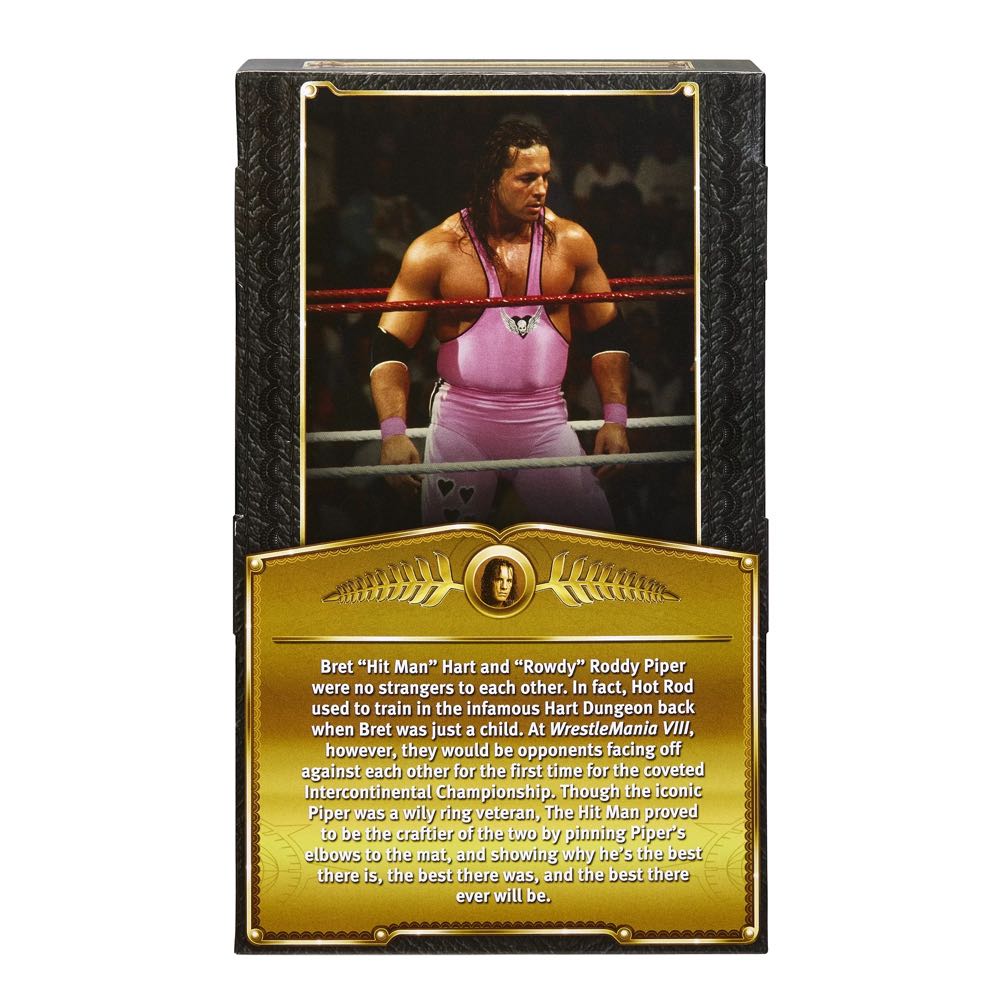 Bret “Hit Man” Hart - Mattel (WWE Ringside Exclusive Defining Moments) action figure collectible - Main Image 2
