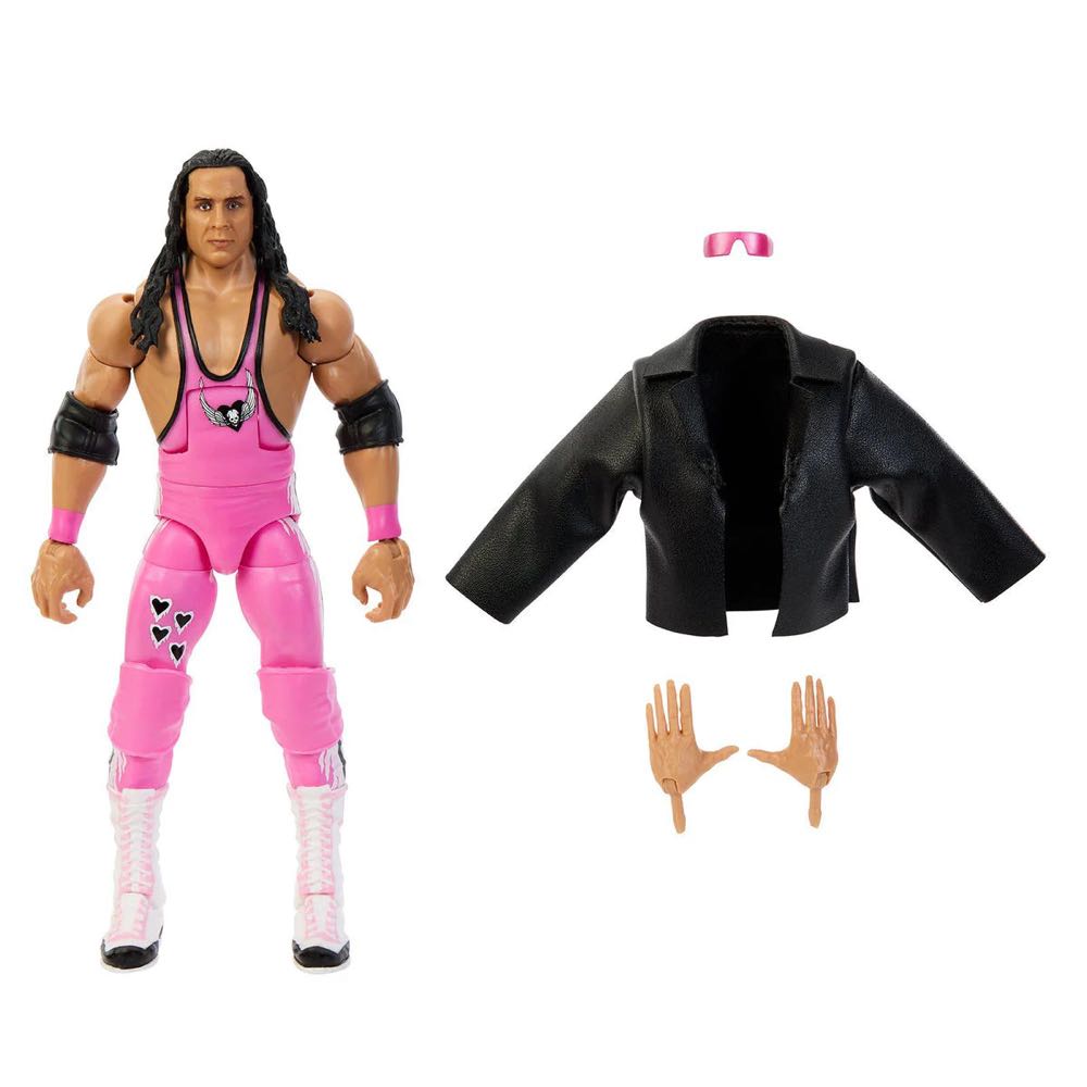 Bret “Hit Man” Hart - Mattel (WWE Ringside Exclusive Defining Moments) action figure collectible - Main Image 3
