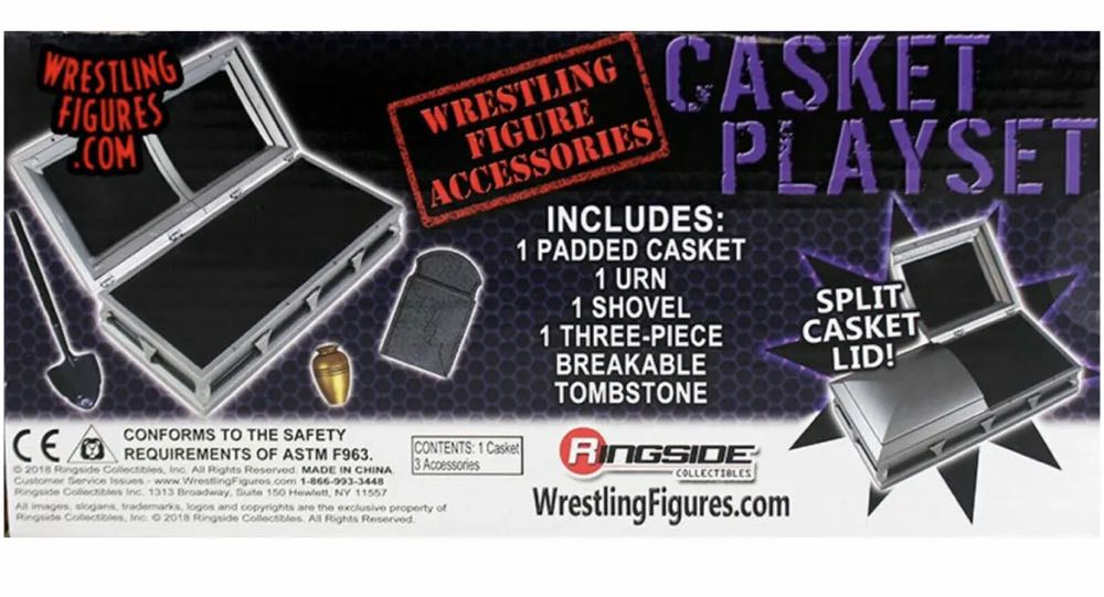 Accessories - Casket Playset (Silver) - Ringside collectibles (Wrestling Figure Accessories) action figure collectible - Main Image 2