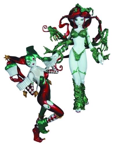 Dc Collectibles Ame-comi: Harley Quinn And Poison Ivy Holiday Pvc Figures 2-pack  action figure collectible [Barcode 761941316673] - Main Image 1